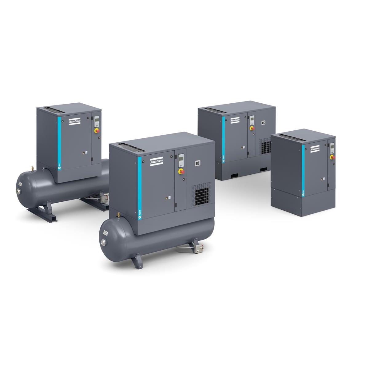 Atlas Copco Schraubenkompressor G 2 FF - 10 bar inkl. Kältetrockner und Behälter