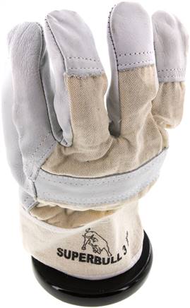 Lederhandschuh, schwere Leder- und Baumwollqualität, naturfarbenes, Xl, Schutzklasse (EN 388) 	3.1.2.2.X