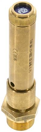 TÜV-Sicherheitsventil G 3/4" (DN10), 40,50 bar, Messing