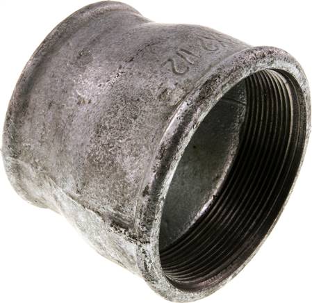 Rundmuffe Rp 3"-Rp 2-1/2", Temperguss verzinkt