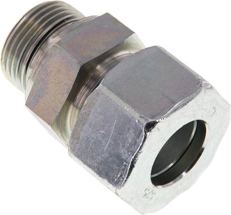 Gerade Schneidringverschr. G 1"-25 S (M36x2), Stahl verzinkt, Dichtung FKM