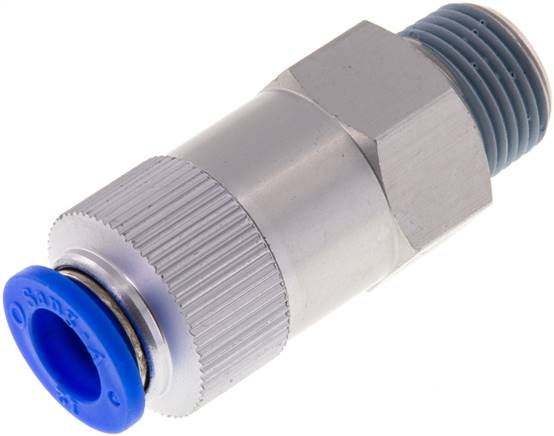 Rückschlagventil R 1/2"-12mm, Durchfluss vom Gewinde zum Schlauch, IQS-Standard