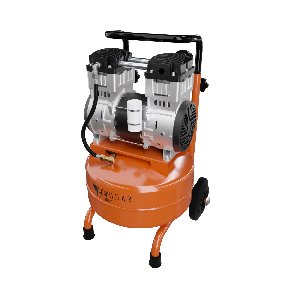 Gentilin ölfreier Kompressor B220/20 – Der leise Montage-Kompressor