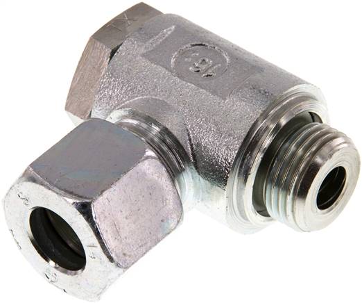 Winkel-Schwenkverschraubung G 1/2"-14 S (M22x1,5), Stahl verzinkt
