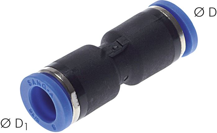 Gerader Steckanschluss 8mm-6mm, IQS-Standard