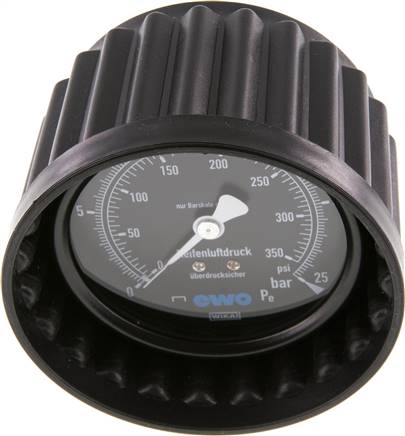 Manometer f. HRF 80mm, 0 - 25 bar, 15,9 mm Stutzen