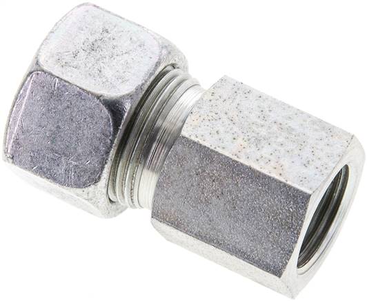 Aufschraub-Schneidringverschr. M 18x1,5-15 L (M22x1,5), Stahl verzinkt