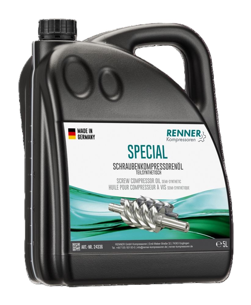 RENNER-Schraubenkompressorenöl 56er teilsynthetisch 5 Liter 24336