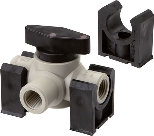 Haltekemmen für Kunststoffkugelhähne G 3/8"