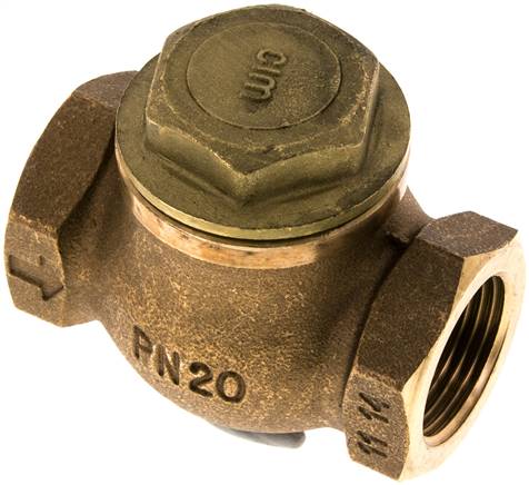 Rückschlagventil (schwer), G 1", PN 20, Rotguss