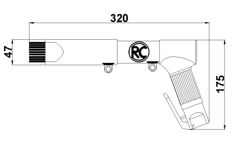 Rodcraft Druckluft Nadelentroster mit 2 Nadelsätzen RC5625 8951076004 