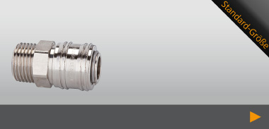 Poppstar 2x Schnellkupplung Druckluft NW 7,2 mit Schlauchtülle LW 8 mm 