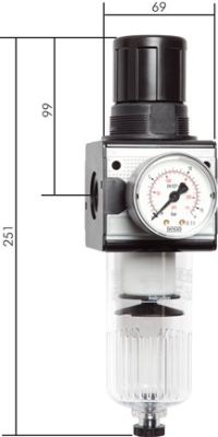 Druckregler Baureihe 2 – 8700 L/min, Rücksteuerb Produktbild-Vorschau 2